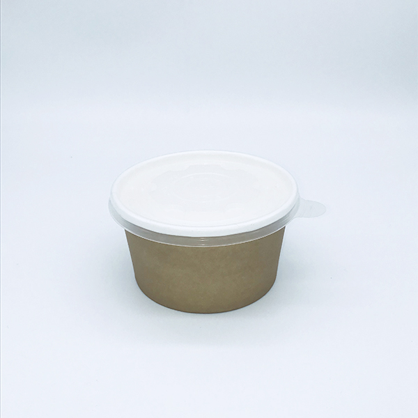 16oz paper soup bowl with plastic lid