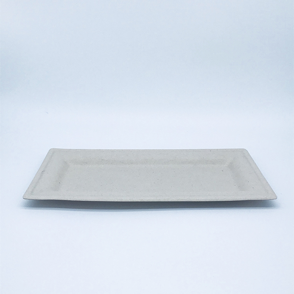 Wheatstraw rectangular long plate