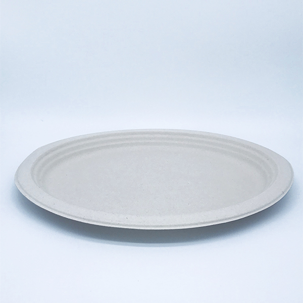 Large wheatstraw oval plate