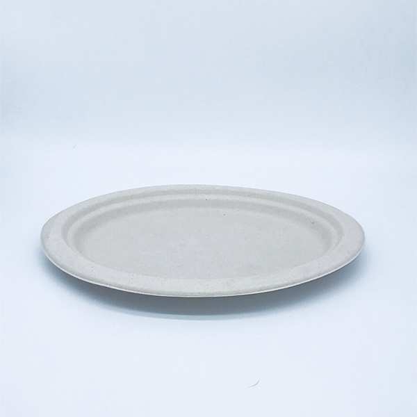 Small wheatstraw oval plate