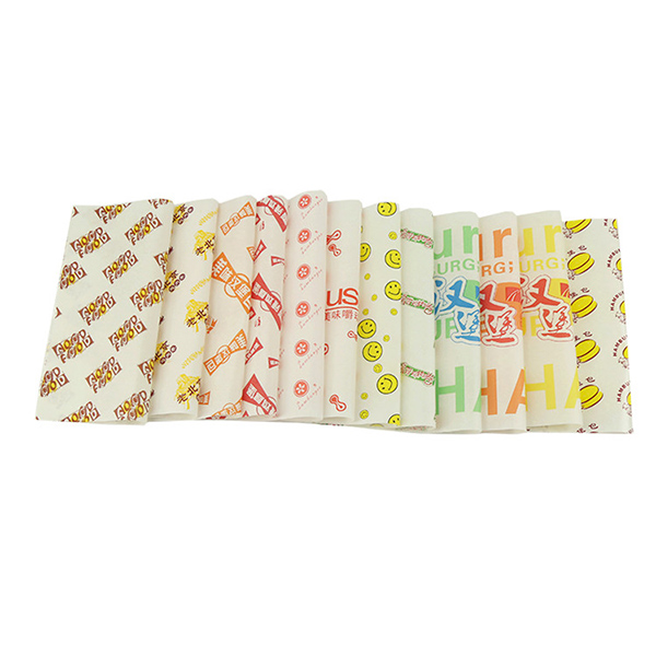 Greaseproof paper burger wrap paper